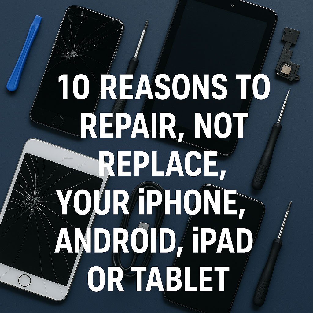 10 Reasons to Repair, Not Replace, Your iPhone, Android, iPad or Tablet